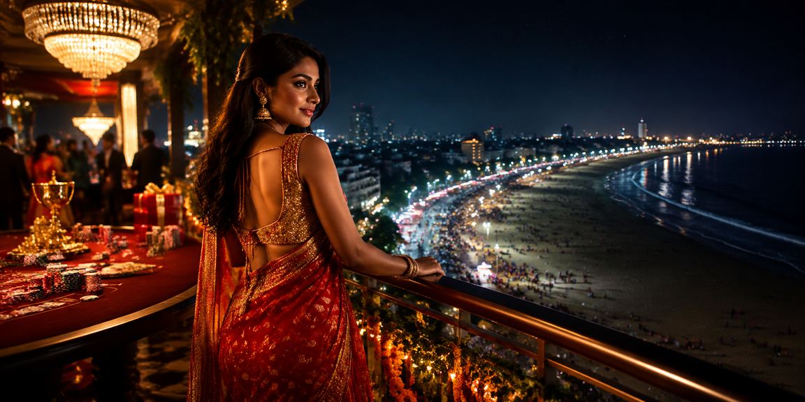 Live casino dealer interacting with players in India